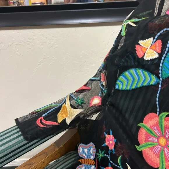 Saltwater LUXE Black FLORAL TULLE MAXI HOST PICK 💖💰🦋💗💜💯👀👀 - Picture 6 of 9